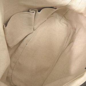 美品 グッチ 247902 GGキャンバス レザー ベージュ ブラック 2wayハンドバッグ 1465【中古】GUCCI