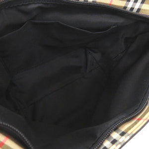 美品 バーバリー ミニトートバッグ ハンドバッグ シャドウホース シャドー ノバチェック キャンバス レザー 1468【中古】BURBERRY