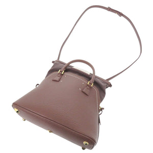 美品 メゾン マルジェラ 5AC S56WG0082 レザー キャンバス パープル 2WAY ハンドバッグ ショルダーバッグ 1478【中古】Maison Margiela