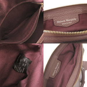 美品 メゾン マルジェラ 5AC S56WG0082 レザー キャンバス パープル 2WAY ハンドバッグ ショルダーバッグ 1478【中古】Maison Margiela