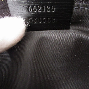 新品同様 グッチ 662130 ハーバリウム レザー ベージュ ブラック 黒 ペンケース 1482【中古】GUCCI