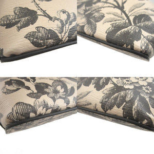 新品同様 グッチ 662130 ハーバリウム レザー ベージュ ブラック 黒 ペンケース 1482【中古】GUCCI