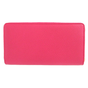 未使用 グッチ GGマーモント 456117 レザー ピンク ラウンドファスナー長財布 財布 1497【中古】GUCCI