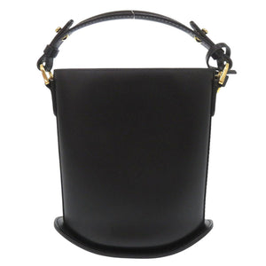 新品同様 デルボー パン エクラ ナノ レザー ブラック ハンドバッグ ショルダーバッグ 黒 1498【中古】DELVAUX