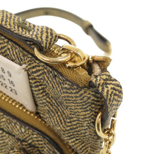 新品同様 メゾン マルジェラ 5AC ベビー SB3WG0048 レザー ジャガード ゴールド系 ショルダーバッグ 1500【中古】Maison Margiela