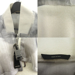 美品 フェンディ シースルー ボンバージャケット フライトジャケット アジサイ フラワー FW1029 シルク 1509【中古】FENDI