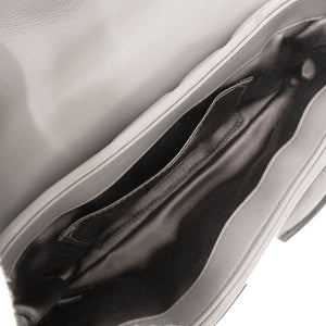 新品同様 グッチ ホースビット 764339 レザー グレー ショルダーバッグ 1515【中古】GUCCI