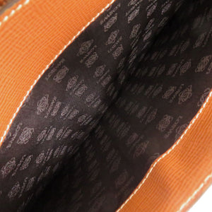 ロエベ レザー ブラウン ビジネスバッグ 茶 1519【中古】LOEWE