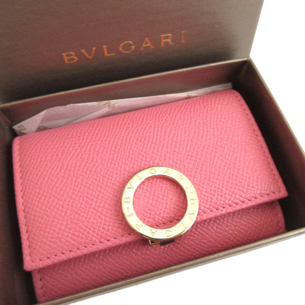 新品同様 ブルガリ ブルガリブルガリ レザー ピンク コインケース 財布 1533【中古】BVLGARI