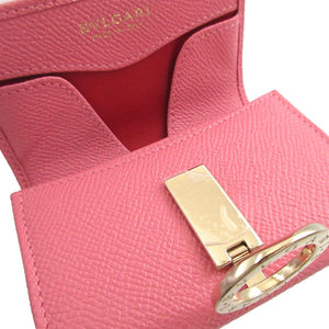 新品同様 ブルガリ ブルガリブルガリ レザー ピンク コインケース 財布 1533【中古】BVLGARI