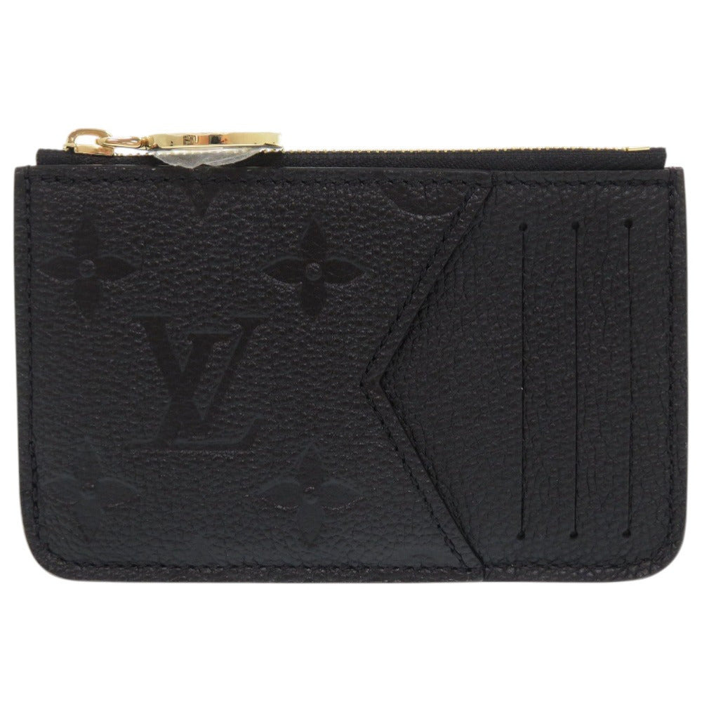 未使用品 ルイ ヴィトン ポルト カルト ロミー モノグラムアンプラント M81883 ブラック カードケース コインケース LV 1538【中古】LOUIS VUITTON