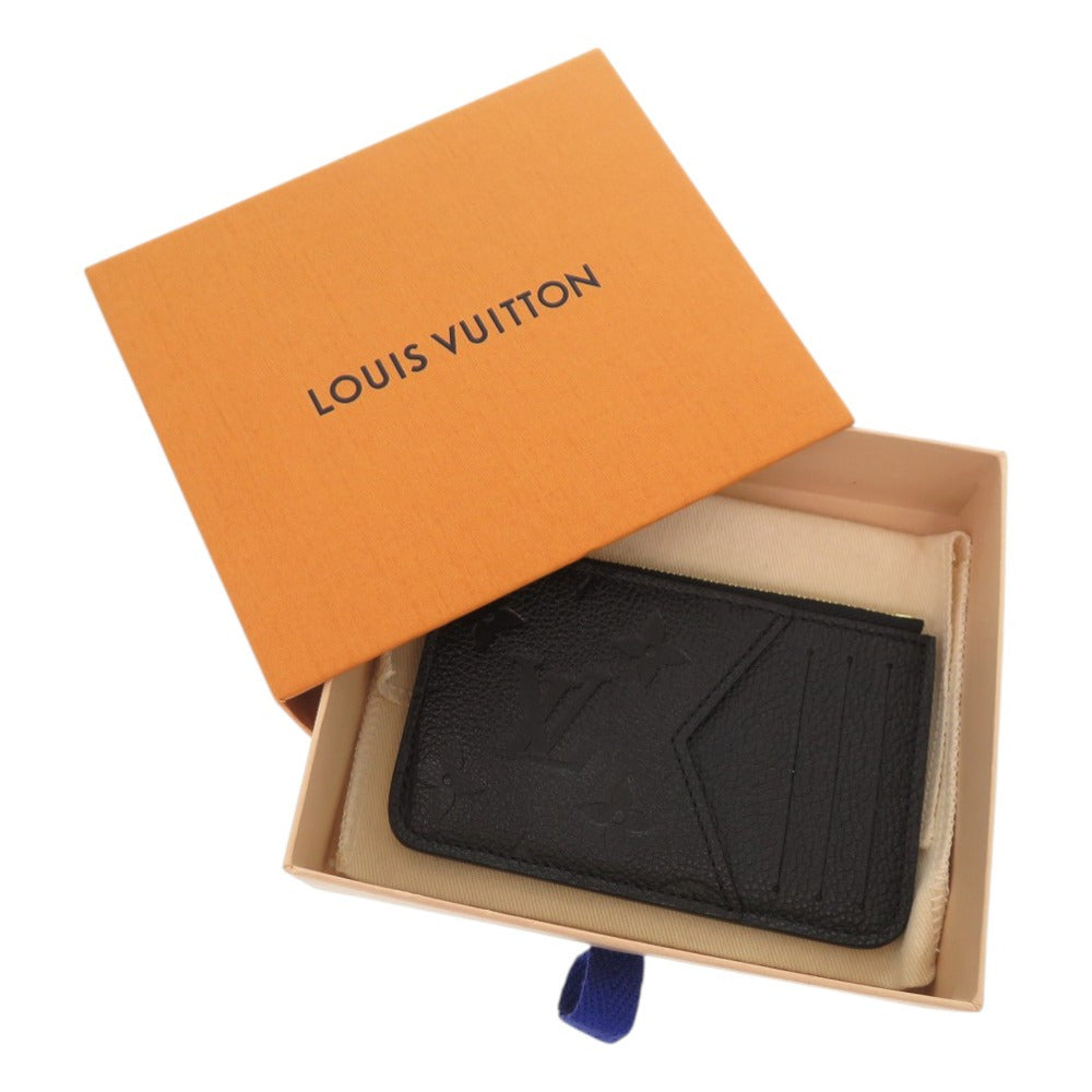 未使用品 ルイ ヴィトン ポルト カルト ロミー モノグラムアンプラント M81883 ブラック カードケース コインケース LV 1538【中古】LOUIS VUITTON
