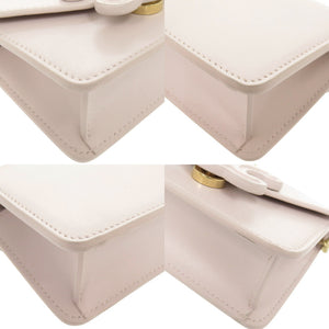 新品同様 セリーヌ トリオンフ レザー ピンク系 ミニ チェーンショルダーバッグ チェーンショルダーポーチ 1551【中古】CELINE