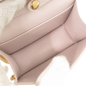 新品同様 セリーヌ トリオンフ レザー ピンク系 ミニ チェーンショルダーバッグ チェーンショルダーポーチ 1551【中古】CELINE