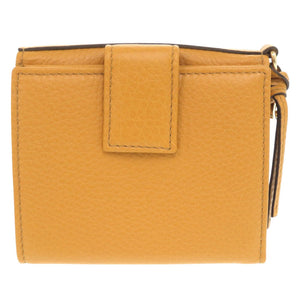 新品同様 グッチ 323399 レザー イエロー 二つ折り財布 黄 1552【中古】GUCCI