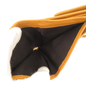 新品同様 グッチ 323399 レザー イエロー 二つ折り財布 黄 1552【中古】GUCCI