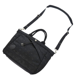 新品同様 ポーター POTR モノグラム トートバッグ ナイロン ブラック 2wayハンドバッグ 黒 1563【中古】PORTER