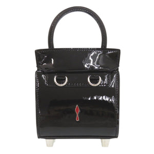 新品同様 クリスチャンルブタン 2WAY パロマ ナノ 1215050 パテントレザー ブラック ショルダーバッグ 黒 1566【中古】Christian Louboutin