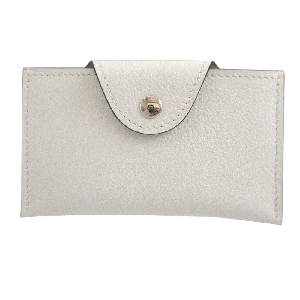 未使用 エルメス イリアード W刻印(2024年製) エバーカラー ニューホワイト カードケース 1576【中古】HERMES