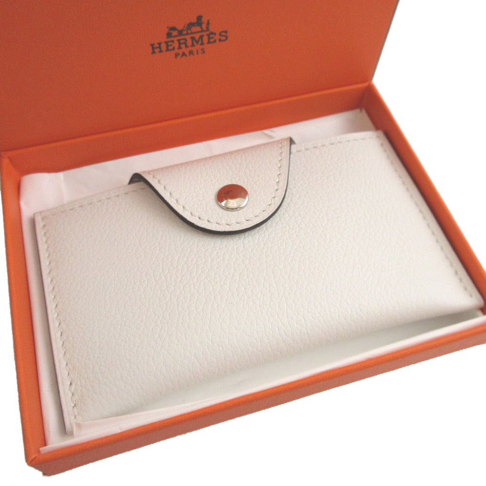 未使用 エルメス イリアード W刻印(2024年製) エバーカラー ニューホワイト カードケース 1576【中古】HERMES