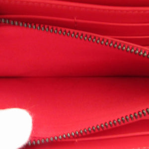 美品 クリスチャンルブタン マルチスタッズ レザー ブルー 青 ラウンドファスナー長財布 財布 1584【中古】Christian Louboutin