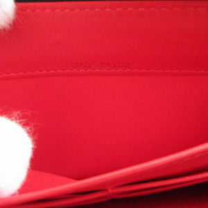 美品 クリスチャンルブタン マルチスタッズ レザー ブルー 青 ラウンドファスナー長財布 財布 1584【中古】Christian Louboutin