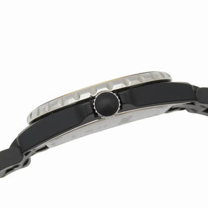 美品 シャネル J12 GMT セラミック マットブラック H3101 自動巻き 腕時計  ブラック 黒 1593【中古】CHANEL メンズ