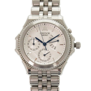美品 セイコー クレドール パシフィーク GCBG997 4S77-0A20 デイデイト SS シルバー 自動巻き 腕時計 1594【中古】SEIKO