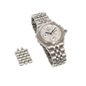 美品 セイコー クレドール パシフィーク GCBG997 4S77-0A20 デイデイト SS シルバー 自動巻き 腕時計 1594【中古】SEIKO