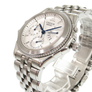 美品 セイコー クレドール パシフィーク GCBG997 4S77-0A20 デイデイト SS シルバー 自動巻き 腕時計 1594【中古】SEIKO