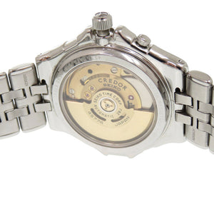 美品 セイコー クレドール パシフィーク GCBG997 4S77-0A20 デイデイト SS シルバー 自動巻き 腕時計 1594【中古】SEIKO