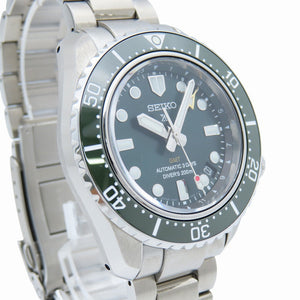 新品同様 セイコー プロスペックス メカニカルダイバーズ GMT SBEJ009 / 6R54-00D0 自動巻き 腕時計 SS グリーン 緑文字盤 1599【中古】SEIKO メンズ