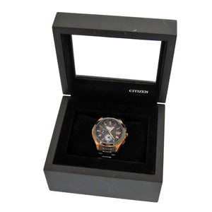 美品 シチズン エクシード H820-T021387 チタン グレー 電波ソーラー 腕時計 1600【中古】CITIZEN