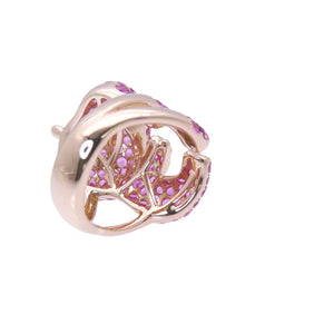 新品同様 ノーブランド
 カバ モチーフ リング・指輪
 K18ピンクゴールド/ピンクサファイヤ/ダイヤモンド 10.5号 ピンク 1609
【中古】no brand レディース