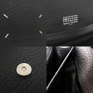 新品同様 メゾン マルジェラ チェーンウォレット 4ステッチ SA3UI0008 P4455 長財布 レザー ブラック 1614【中古】Maison Margiela