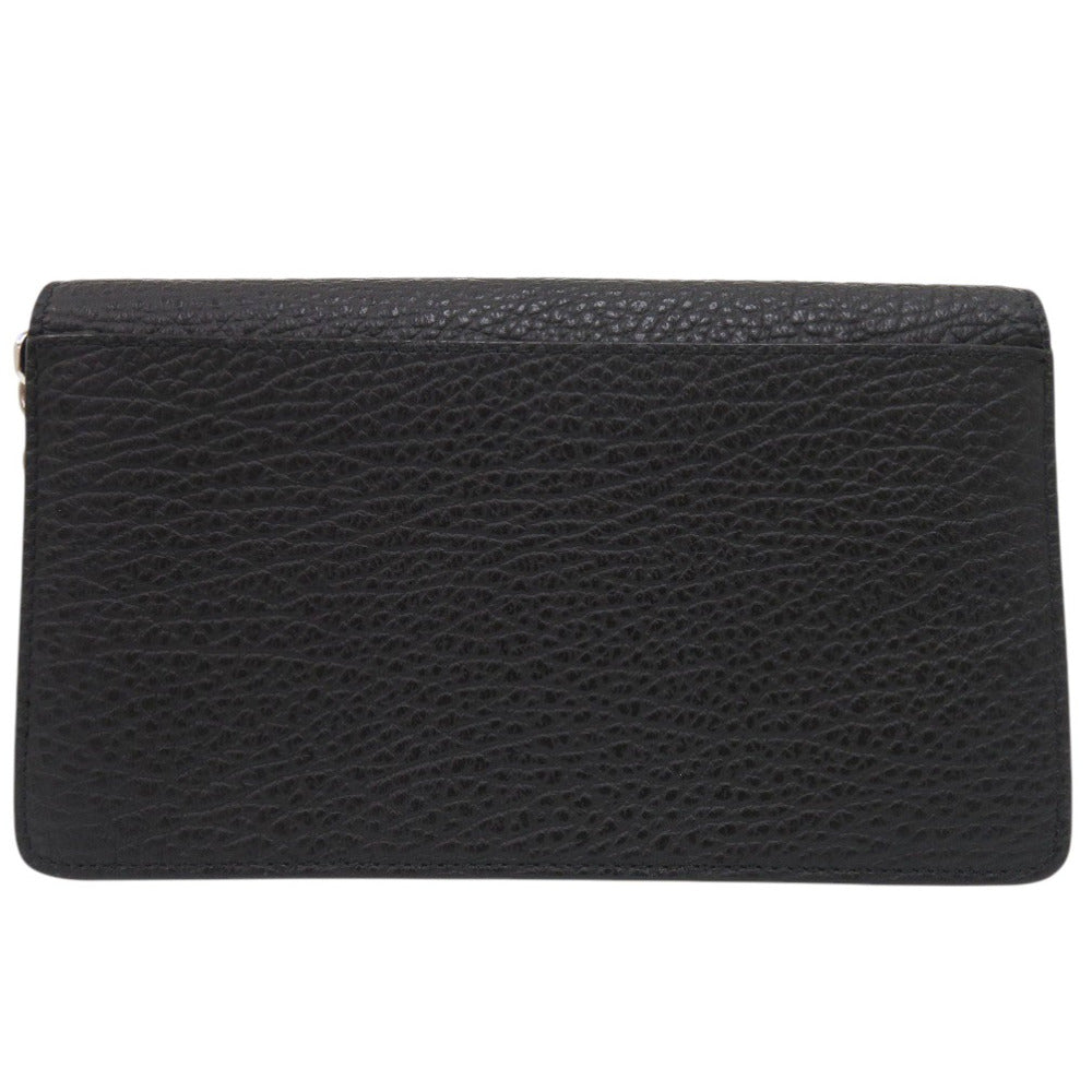 新品同様 メゾン マルジェラ チェーンウォレット 4ステッチ SA3UI0008 P4455 長財布 レザー ブラック 1614【中古】Maison Margiela