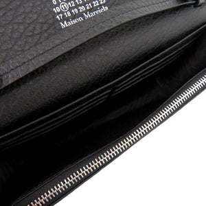 新品同様 メゾン マルジェラ チェーンウォレット 4ステッチ SA3UI0008 P4455 長財布 レザー ブラック 1614【中古】Maison Margiela