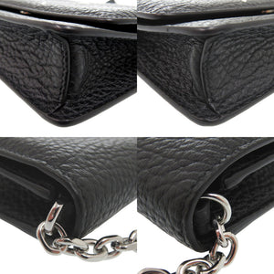 新品同様 メゾン マルジェラ チェーンウォレット 4ステッチ SA3UI0008 P4455 長財布 レザー ブラック 1614【中古】Maison Margiela