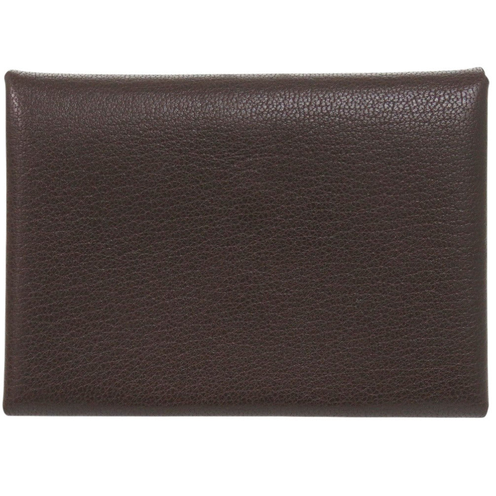 美品 エルメス カルヴィデュオ シェーブルシャムキラ ルージュセリエ シルバー金具 W刻印(2024年製) コインケース 財布 1629【中古】HERMES