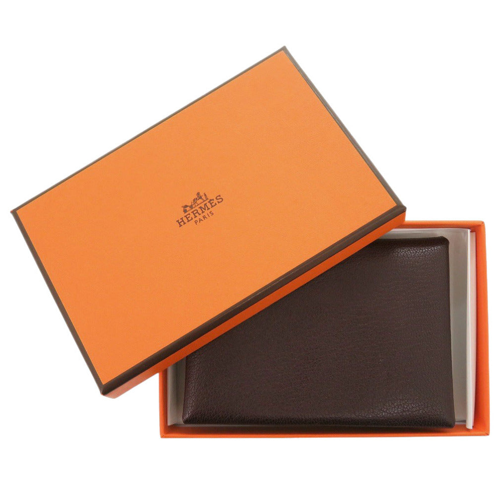 美品 エルメス カルヴィデュオ シェーブルシャムキラ ルージュセリエ シルバー金具 W刻印(2024年製) コインケース 財布 1629【中古】HERMES