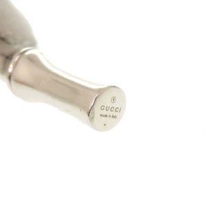 美品 グッチ バンブー ロングネックレス シルバー925 1655【中古】GUCCI