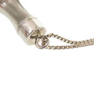 美品 グッチ バンブー ロングネックレス シルバー925 1655【中古】GUCCI