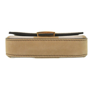 美品 フェンディ ナノバケット 7AR844 スウェード ベージュ ミニチェーンショルダーバッグ バッグチャーム 1678【中古】FENDI