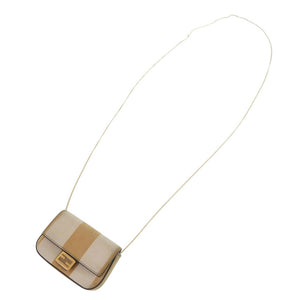 美品 フェンディ ナノバケット 7AR844 スウェード ベージュ ミニチェーンショルダーバッグ バッグチャーム 1678【中古】FENDI