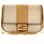 美品 フェンディ ミニ チェーン ナノバケット 7AR844 スエード ベージュ 1678 ショルダーバッグ【中古】FENDI