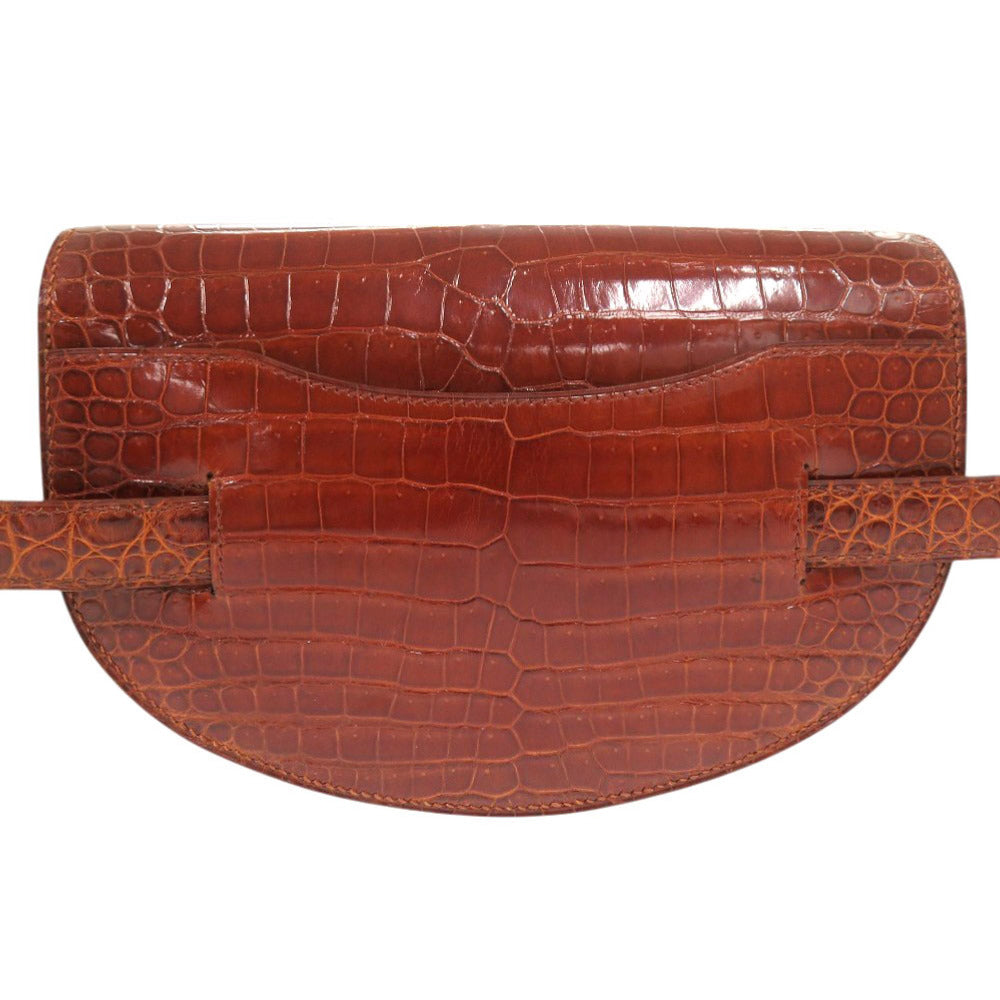 美品 エルメス ポロサス ブラウン 〇X刻印(1994年製) ウエストバッグ 1682【中古】HERMES