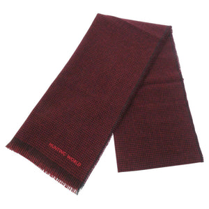 未使用品 ハンティングワールド カシミヤ レッド マフラー 赤 1693【中古】HUNTING WORLD