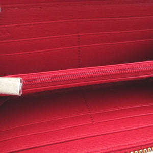 未使用 フルラ レザー レッド 赤 L字ファスナー 長財布 財布 1703【中古】FURLA