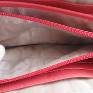 未使用 フルラ レザー ピンク ラウンドファスナー長財布 財布 1704【中古】FURLA