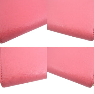 未使用 フルラ レザー ピンク ラウンドファスナー長財布 財布 1704【中古】FURLA